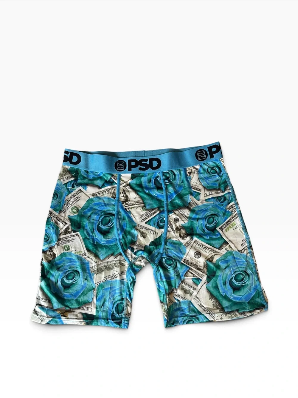 PSD Men’s Core Standard Boxer Briefs Floral Blues Size XXL